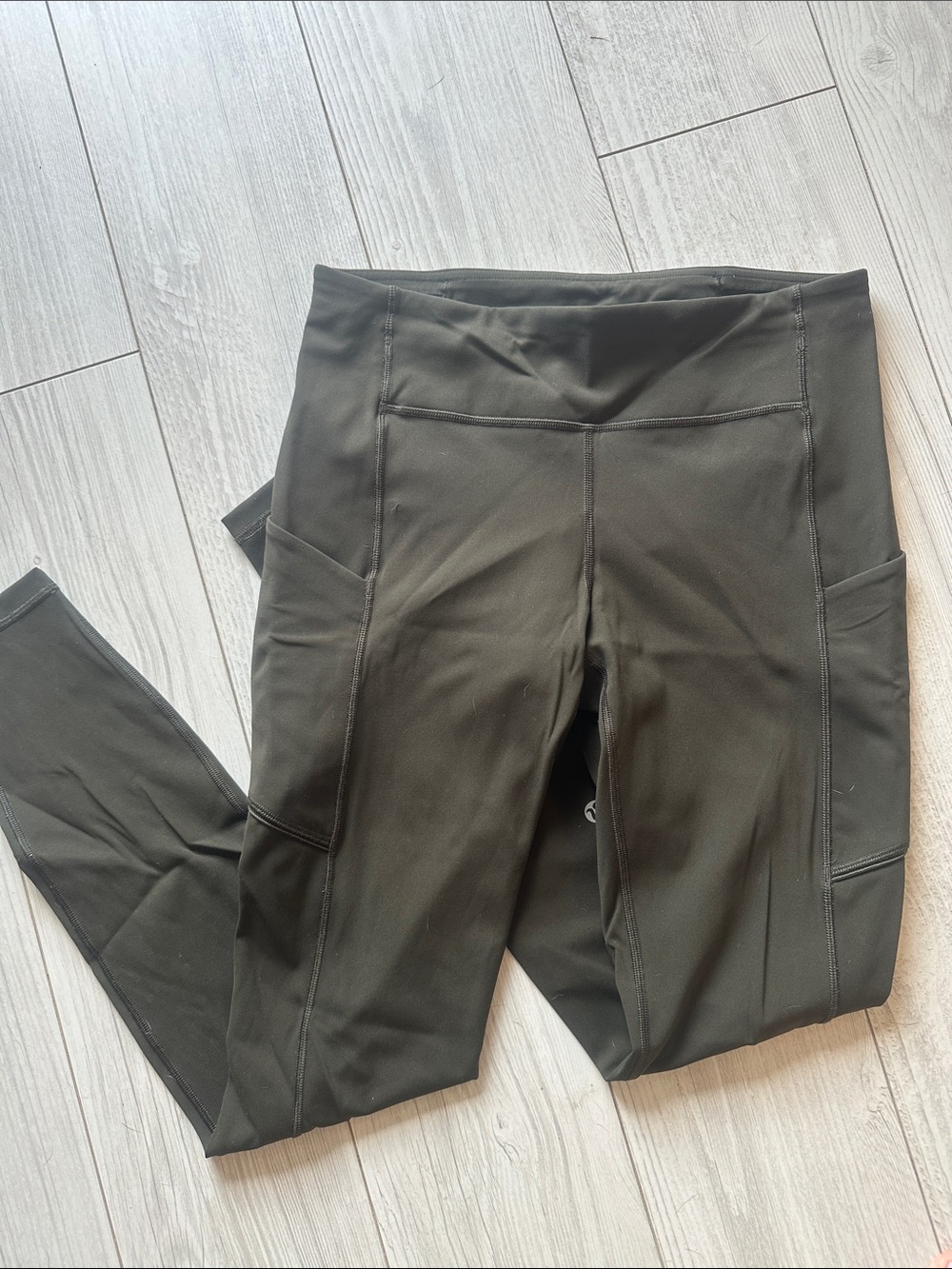 lululemon athletica Dark Olive Fast and Free Leggings